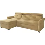 Rohová sedací souprava levá pro každodenní spaní s úložným prostorem na lůžkoviny Harris - Meblar salvador 08 222x94 cm