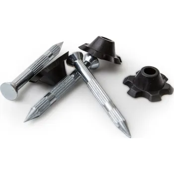 Střecha Gutta Kalené hřeby a podložky pro nopové fólie plastová podložka Barva Černá Rozměr (100 ks v balení)