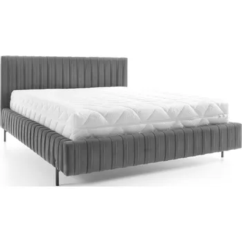 Ložnice Manželská postel 160 Plissa s úložným prostorem - ELTAP velvetmat 04 180x102 cm