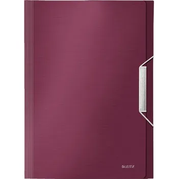 LEITZ Aktovka na dokumenty s přihrádkami STYLE, granátově červená 39570028