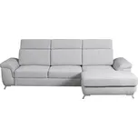 Pravá rohová sedačka Loft s rozkladem delfín a úložným prostorem - Black Red White - BRW Rosario 452 274x103 cm