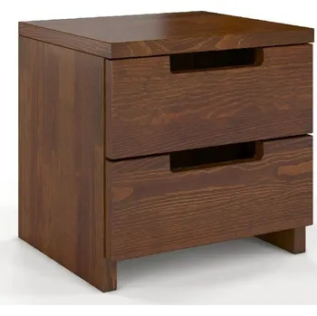 Noční stolek Noční stolek borovicový do ložnice Spectrum vysoký - Skandica Ořech 40x40 cm
