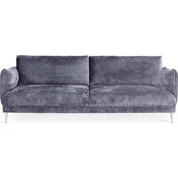 Pohovka Třímístná pohovka Fenix - Quarto tender way 85, srebrny połysk 226x87 cm