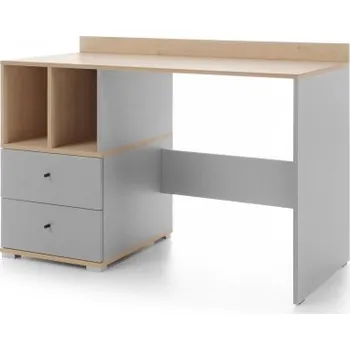 Psací stůl Studijní stůl Baxter - šedá, dub biscuit