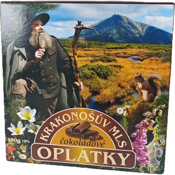 Hořické trubičky - Olča s.r.o. Krakonošův mls Oplatky čokoládové 150g