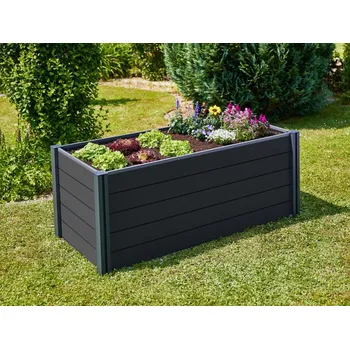 Vyvýšený záhon Gutta Vyvýšený záhon Elevada Barva Antracit Rozměr 202 x 80 x 75 cm