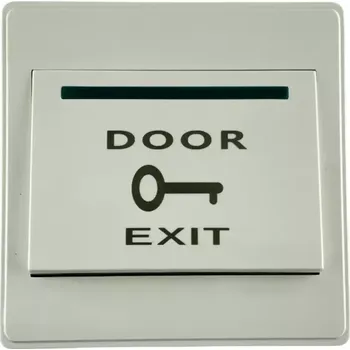 spínač Odchodové tlačítko dotykové 86x86 NO/COM povrchové plastové