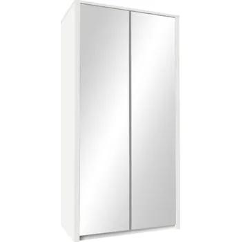 Šatní skříň Gala Meble Maxim | 2-dveřová šatní skříň se zrcadlem 113.3 cm Bílá