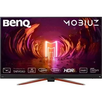 Monitor BenQ LCD EX480UZ MOBIUZ 48" OLED/3840 × 2160/120Hz/0,1ms/DP/2xHDMI/4xUSB/USB-C/vesa/repro/low blue light 9H.LLCLJ.LBE