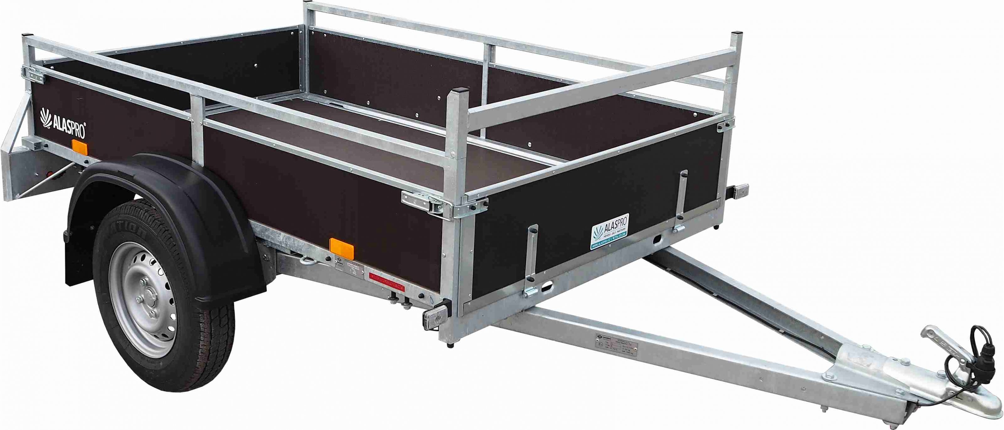 Nebrzděný přívěs AVA 750kg 2060x1260mm, zesílená náprava na 1300kg