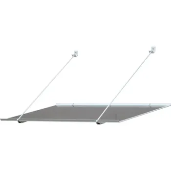 Stříška nad vchodové dveře Gutta Vchodová stříška SP1 Ekonom Barva bílá / bronz Rozměr 120 x 70 cm, 1 ks