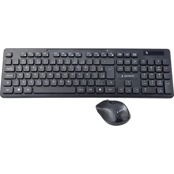 Počítač Gembird bezdrátový sada klávesnice a myše německá, QWERTZ černá