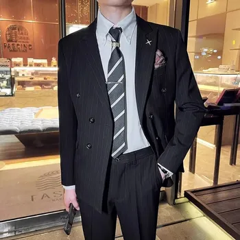 Pánský oblek Pánský oblek office MC235 Velikost: L, Barva (Varianta): Sada 2 ks černá