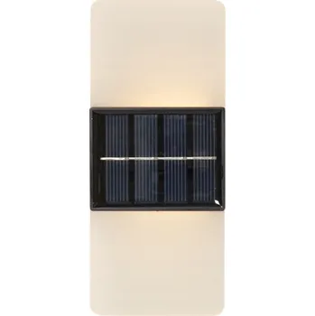 Venkovní osvětlení Zahradní nástěnné svítidlo Star Trading bílé, černé, integrovaný LED zdroj 0,3 W