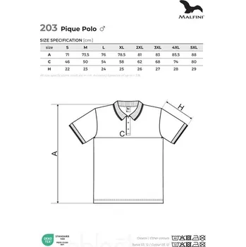 Polokošile MALFINI PIQUE POLO, barva královská modrá, velikost 2XL