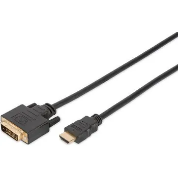 Video kabel Digitus HDMI adapter cable, type A-DVI(18+1) M/M, 2.0m, Full HD, bl DB-330300-020-S