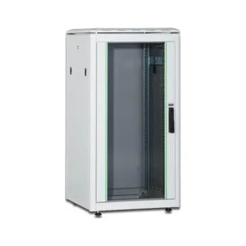 DIGITUS Síťový stojan 26U, Unique Series 1342x800x800 mm, barva šedá (RAL 7035) DN-19 26U-8/8-1