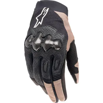 Moto rukavice rukavice MEGAWATT 2, ALPINESTARS (černá/hnědá/bílá) 2026 Velikost: 2XL