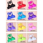 Taneční podprsenka hladká lesklá Bílá M