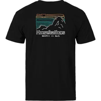 Pánské tričko TRIKO HORSEFEATHERS DIARY - černá - XL + při osobním odběru 645 Kč