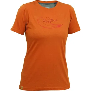 Dámské tričko triko dámské WARMPEACE LYNN LADY, caldera orange - L