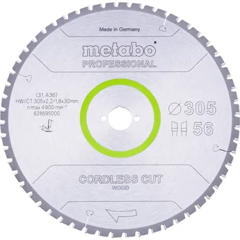 Pilový kotouč Metabo 628695000 pilový kotouč 305 x 30 mm Počet zubů (na palec): 56 1 ks