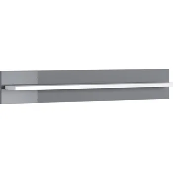 police Police Brillo - Gala Meble Bílá / Šedý Lak Lesklý / Buk 120x20 cm