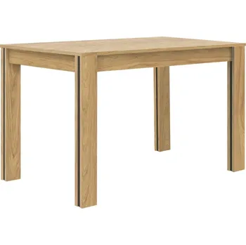 Jídelní stůl Rozkládací stůl Kammono 100/150 cm - KAM Dąb hikora / wstawka czarna 100x75 cm