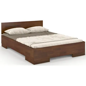 Postel Dřevěná postel borovicová 120 do ložnice Spectrum maxi - Skandica Ořech 125.5x69 cm