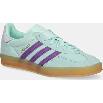 Dámské tenisky Semišové tenisky adidas Originals Gazelle Indoor W tyrkysová barva, JQ0192 56X, EUR 36