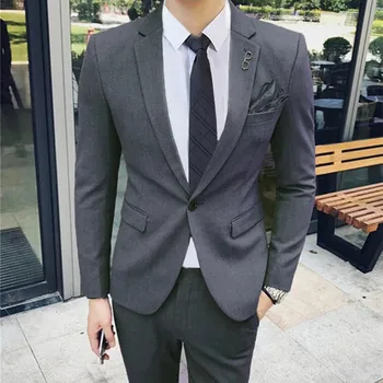 Pánský oblek Pánský oblek pro každou příležitost MC224 Velikost: S, Barva (Varianta): Sada 2 ks tmavě šedá