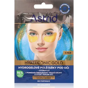 Kosmetika Astrid Hyaluronic Gold Hydrogelové polštářky pod oči 1 pár