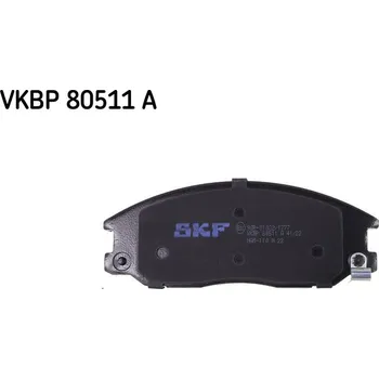 Brzdová destička Sada brzdových destiček, kotoučová brzda SKF VKBP 80511 A