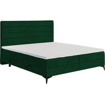 Postel Postel boxspring 200 Horizo - Laverto monolith 37, Černý kov 200x118 cm