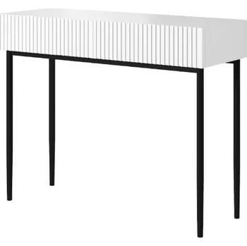Toaletní stolek Konzolový stolek Nicole - Meble Bogart Bílá / Černá 100x82 cm
