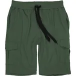 LAVECCHIA teplákové bermudy pánské LV-2011 nadměrná velikost cargo kapsy Khaki 7XL