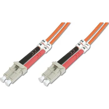 Síťový kabel DIGITUS Fiber Optic Patch Cord, LC to LC, Multimode, OM2, 50/125 µ, Duplex Length 5m DK-2533-05
