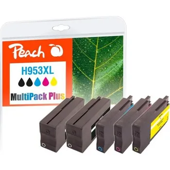 PEACH kompatibilní cartridge HP No. 953XL, Multi-Pack-Plus, 2x bk, 1x c,m,y; 2x43/3x20ml 319958