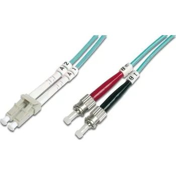 Síťový kabel DIGITUS Fiber Optic Patch Cord, LC to ST, Multimode 50/125 µ, Duplex Length 1m, Class OM3 DK-2531-01/3