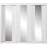 Šatní skříň Duca I - Meblar Bílá Lux 250x215 cm