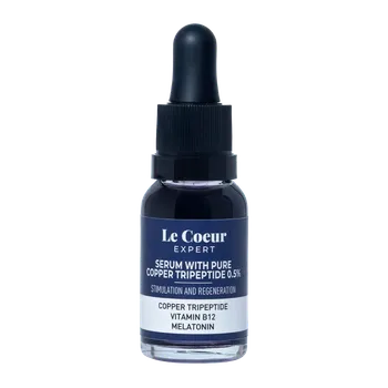 Pleťové sérum Le Coeur sérum tripeptidové na obličej s mědí 0,5 %, 15 ml