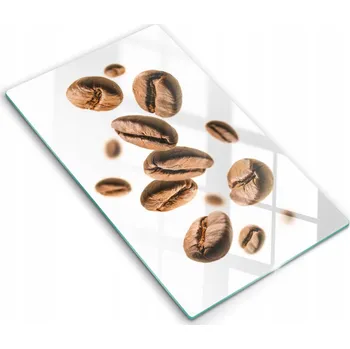 Kuchyňské prkénko Skleněné kuchyňské prkénko eko premium ideální 30x52 cm Zrnka kávy