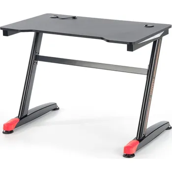 Psací stůl Herní stůl pro hráče B-40 - Halmar Černá / Červená 100x74 cm