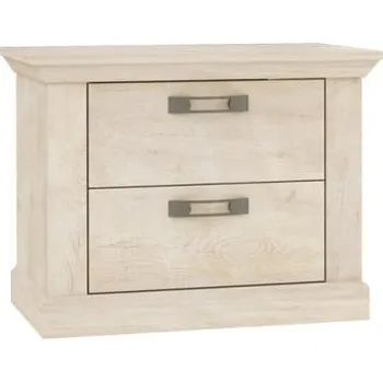 Noční stolek Noční stolky Kashmir - Forte D43 Borovice Bílá 66x48 cm