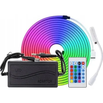 LED osvětlení LED pásek 5m RGB napájecí zdroj voděodolný IP65