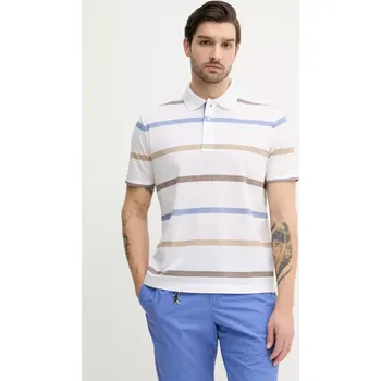 Pánské tričko Bavlněné polo tričko Paul&Shark 25411227 bílá 00A, vel. L