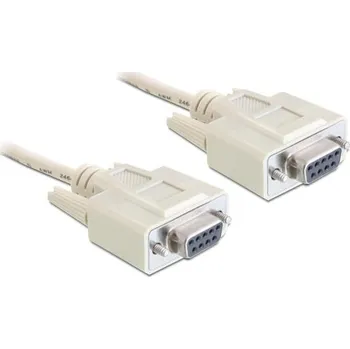 Datový kabel Delock sériový kabel Null modem 9 pin samice/samice 1,8 m 84077
