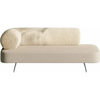 Křeslo Lenoška 170 Carmel (levá) - Happy Barok Artic / dream velvet 170x67 cm