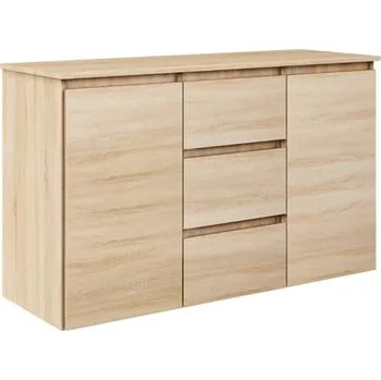 Komoda Komoda do ložnice nebo obývacího pokoje Megan K3 - Agat Dub Sonoma 120x75 cm