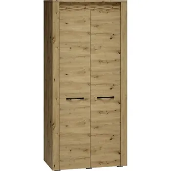 Šatní skříň Šatní skříň Artis - ML Meble Dub Artison / Drážkovaná MDF Deska 90x200 cm